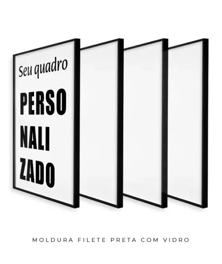Galeria quadros personalizados retangulares