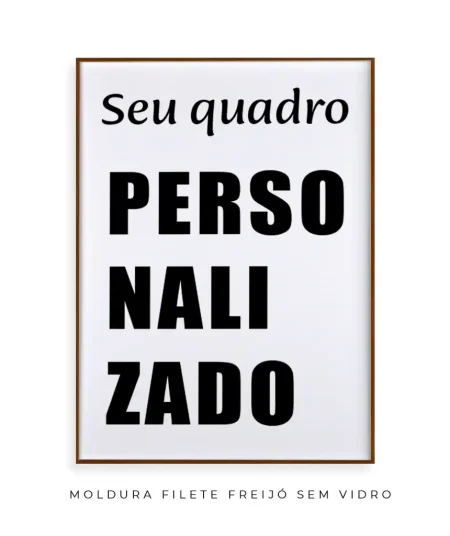 Quadro personalizado retangular