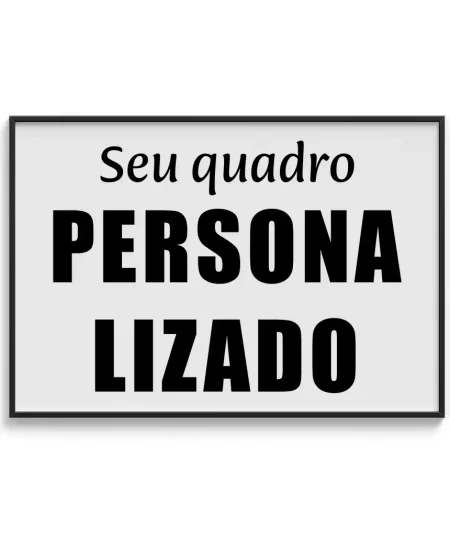 Quadro personalizado retangular horizontal