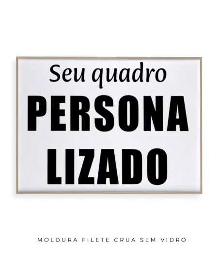 Quadro personalizado retangular horizontal