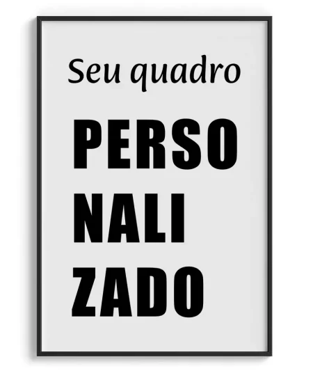 Quadro personalizado retangular
